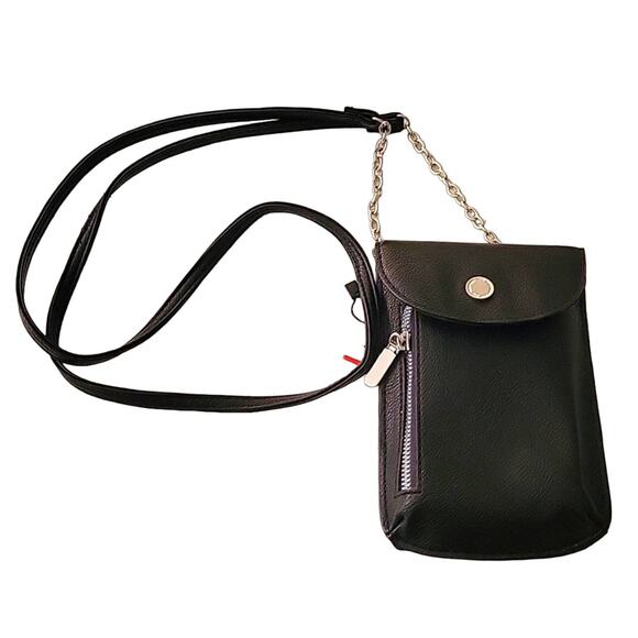 Apt. 9 Safe Keeper RFID-Blocking Wallet Mari Crossbody Silver Accents (NWT) - Picture 1 of 7